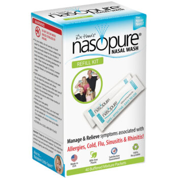 Dr Hanas Nasopure TheNicer Neti Pot Paquetes de sal tamponada Alivio de  alergias y congestiones lavado nasal NASO002 1 – Yaxa Colombia